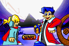 Santa Claus Jr. Advance title screen for GameBoy Advance